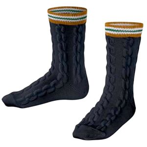 FALKE Unisex Kids Preppy Cable K So Wool Patterned 1 Pair Socks, Blue Marine 6120, 12-2.5 FALKE Unisex Kids Preppy Cable K So Wool Patterned 1 Pair Socks, Blue Marine 6120, 12-2.5