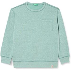 United Colors of Benetton Boy's Jersey G/C M/L 30HFC108E Long Sleeve Crewneck Sweatshirt, Dark Green 883, M United Colors of Benetton Boy's Jersey G/C M/L 30HFC108E Long Sleeve Crewneck Sweatshirt, Dark Green 883, M