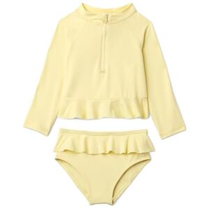 Amazon Essentials Baby Girls' Rashguard Set, Light Yellow, 18 Months Amazon Essentials Baby Girls' Rashguard Set, Light Yellow, 18 Months