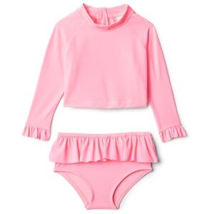 Amazon Essentials x Sofia Grainge Baby Girls' Two-Piece Long-Sleeve Rashguard Set, Bright Pink, 18 Months Amazon Essentials x Sofia Grainge Baby Girls' Two-Piece Long-Sleeve Rashguard Set, Bright Pink, 18 Months