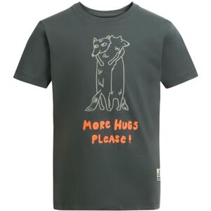 Jack Wolfskin Boy's More Hugs T K T-Shirt, Slate Green, 4 Years Jack Wolfskin Boy's More Hugs T K T-Shirt, Slate Green, 4 Years
