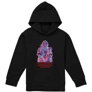 Stranger Things Pink Glow Group Youth Kids Boy Girls Pull-Over Hoodie, Athletic Heather, 7-8 Stranger Things Pink Glow Group Youth Kids Boy Girls Pull-Over Hoodie, Athletic Heather, 7-8