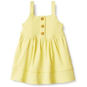 Amazon Essentials x Sofia Grainge Baby Girls' Cotton Casual Fit and Flare Dress, Light Yellow, 18 Months Amazon Essentials x Sofia Grainge Baby Girls' Cotton Casual Fit and Flare Dress, Light Yellow, 18 Months