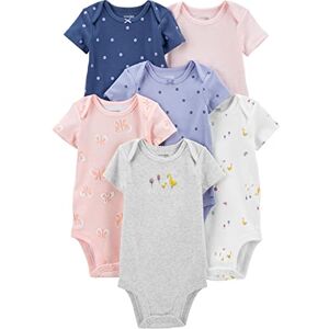 Simple Joys by Carter's Baby-Girls 6-Pack Short-Sleeve Bodysuit, Multicolor/Butterflies/Dots/Ducks/Stripe, Preemie Simple Joys by Carter's Baby-Girls 6-Pack Short-Sleeve Bodysuit, Multicolor/Butterflies/Dots/Ducks/Stripe, Preemie