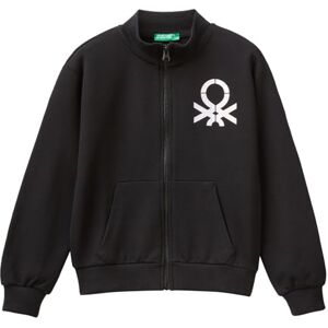 United Colors of Benetton Girls and Girl's Jacket M/L 3J68C503Y Cardigan Sweater, Black, 120 cm United Colors of Benetton Girls and Girl's Jacket M/L 3J68C503Y Cardigan Sweater, Black, 120 cm