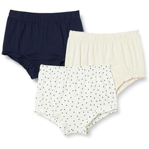 Amazon Essentials Baby Girls' Cotton Bloomer Shorts, Pack of 3, Oatmeal Heather/Navy/Dots, 18 Months Amazon Essentials Baby Girls' Cotton Bloomer Shorts, Pack of 3, Oatmeal Heather/Navy/Dots, 18 Months
