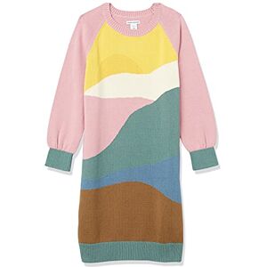 Amazon Essentials Girls' Raglan Jumper Dress, Light Pink Sage Green, 6-7 Years Amazon Essentials Girls' Raglan Jumper Dress, Light Pink Sage Green, 6-7 Years
