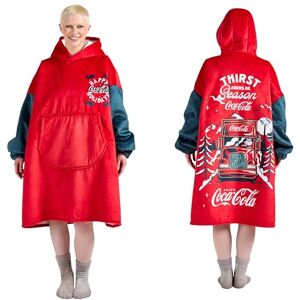 The Gift Scholars Coca-Cola Officially Licensed 'Happy Holidays' Xmas Oversized Sherpa Fleece Hoodie – Cosy Fleece Wearable with Iconic Truck Graphic for Youth/Kids The Gift Scholars Coca-Cola Officially Licensed 'Happy Holidays' Xmas Oversized Sherpa Fleece Hoodie – Cosy Fleece Wearable with Iconic Truck Graphic for Youth/Kids