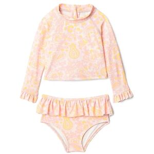 Amazon Essentials x Sofia Grainge Baby Girls' Two-Piece Long-Sleeve Rashguard Set, Pink Ornate Paisley, 3 Years Amazon Essentials x Sofia Grainge Baby Girls' Two-Piece Long-Sleeve Rashguard Set, Pink Ornate Paisley, 3 Years
