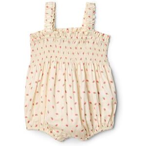 Amazon Essentials x Sofia Grainge Baby Girls' Woven Sleeveless Romper, Bright Pink Little Strawberries, 0 Months Amazon Essentials x Sofia Grainge Baby Girls' Woven Sleeveless Romper, Bright Pink Little Strawberries, 0 Months