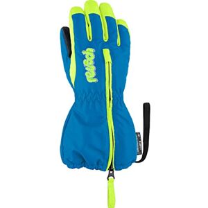 Reusch Baby Girls' Tom 4525 Extra Warm, Windproof and Breathable Ski Gloves, Brilliant Blue/Safety Yellow, IV Reusch Baby Girls' Tom 4525 Extra Warm, Windproof and Breathable Ski Gloves, Brilliant Blue/Safety Yellow, IV