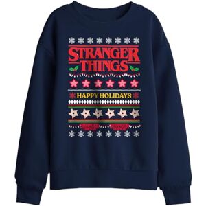 Stranger Things Demogorgon Ugly Christmas Jumper Kids Sweatshirt, Black, 9-11 Stranger Things Demogorgon Ugly Christmas Jumper Kids Sweatshirt, Black, 9-11