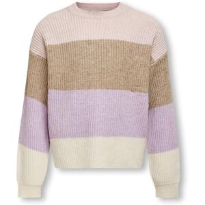 KIDS ONLY ONLY Kids Girl's Kogsandy L/S Stripe KNT Noos Jumper Sweater, Sepia Rose, 122-128 cm KIDS ONLY ONLY Kids Girl's Kogsandy L/S Stripe KNT Noos Jumper Sweater, Sepia Rose, 122-128 cm