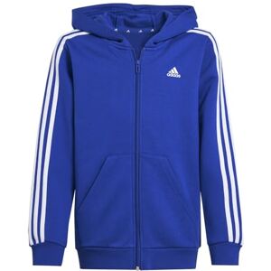 adidas Unisex Kids Essentials 3-Stripes Fleece Full-Zip Hoodie, semi lucid blue/white, 7-8 Years adidas Unisex Kids Essentials 3-Stripes Fleece Full-Zip Hoodie, semi lucid blue/white, 7-8 Years