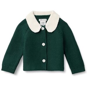 Amazon Essentials x Sofia Grainge Unisex Babies' Peter Pan Collar Sweater Jacket, Dark Green, 3-6 Months Amazon Essentials x Sofia Grainge Unisex Babies' Peter Pan Collar Sweater Jacket, Dark Green, 3-6 Months