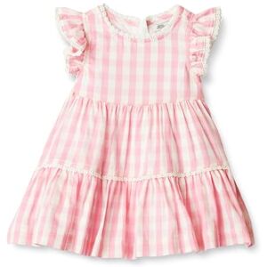Amazon Essentials x Sofia Grainge Baby Girls' Woven Cotton Sateen Fit & Flare Casual Dress, Pink Big Gingham, 6-9 Months Amazon Essentials x Sofia Grainge Baby Girls' Woven Cotton Sateen Fit & Flare Casual Dress, Pink Big Gingham, 6-9 Months