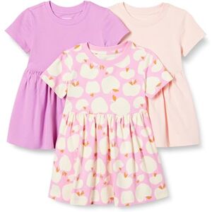 Amazon Essentials Girls' Short Sleeve Jersey Dress, Pack of 3, Apples/Mauve/Pink, 3 Years Amazon Essentials Girls' Short Sleeve Jersey Dress, Pack of 3, Apples/Mauve/Pink, 3 Years