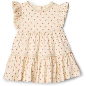 Amazon Essentials x Sofia Grainge Baby Girls' Woven Cotton Sateen Fit & Flare Casual Dress, Bright Pink Little Strawberries, 6-9 Months Amazon Essentials x Sofia Grainge Baby Girls' Woven Cotton Sateen Fit & Flare Casual Dress, Bright Pink Little Strawberries, 6-9 Months