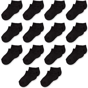 Amazon Essentials Unisex Kids' Cotton Low-Cut Cushioned Sock, 14 Pairs, Black, M (4-8 Years) Amazon Essentials Unisex Kids' Cotton Low-Cut Cushioned Sock, 14 Pairs, Black, M (4-8 Years)