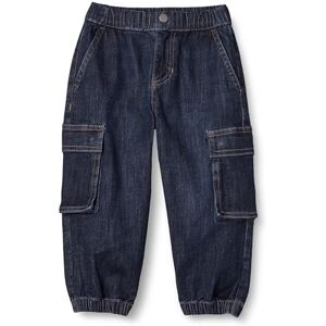 Amazon Essentials Boys' Stretch Denim Cargo Jeans, Dark Wash, 6-7 Years Amazon Essentials Boys' Stretch Denim Cargo Jeans, Dark Wash, 6-7 Years