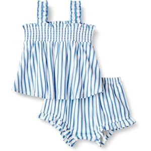 Amazon Essentials x Sofia Grainge Baby Girls' Cotton Sleeveless Shirt and Shorts Play Set, Blue Stripe, 6-9 Months Amazon Essentials x Sofia Grainge Baby Girls' Cotton Sleeveless Shirt and Shorts Play Set, Blue Stripe, 6-9 Months