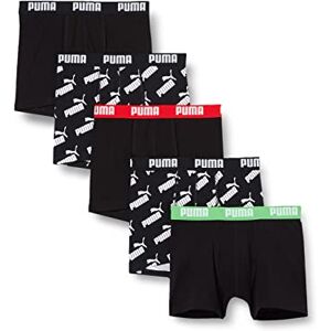 Puma Boy's Boxer, Black Combo, 134-140 (Pack of 5) Puma Boy's Boxer, Black Combo, 134-140 (Pack of 5)