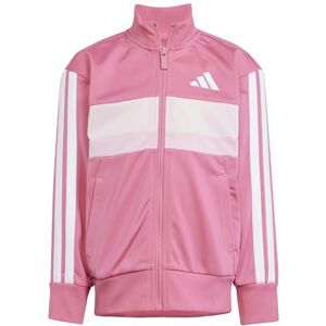 adidas Unisex Kids SEASONAL ESSENTIALS TIBERIO 3 STRIPES TRICOT TRACKSUIT, Pink Fusion/White/Clear Pink, 3-4 Years adidas Unisex Kids SEASONAL ESSENTIALS TIBERIO 3 STRIPES TRICOT TRACKSUIT, Pink Fusion/White/Clear Pink, 3-4 Years