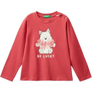 United Colors of Benetton T-Shirt M/L 3P4ZG10FV Short Sleeve T-Shirt, Rosa United Colors of Benetton T-Shirt M/L 3P4ZG10FV Short Sleeve T-Shirt, Rosa