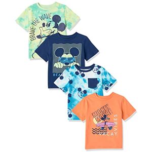 Amazon Essentials Disney Marvel Star Wars Boys' Short-Sleeve T-Shirts, Pack of 4, Mickey/Beach, 3 Years Amazon Essentials Disney Marvel Star Wars Boys' Short-Sleeve T-Shirts, Pack of 4, Mickey/Beach, 3 Years