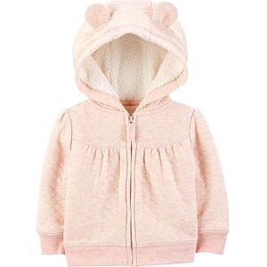 Simple Joys by Carter's Unisex Babies' Hooded Jumper Jacket with Sherpa Lining, Pink, 0-3 Months Simple Joys by Carter's Unisex Babies' Hooded Jumper Jacket with Sherpa Lining, Pink, 0-3 Months