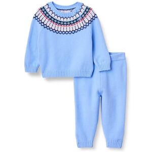 Amazon Essentials x Sofia Grainge Baby Boys' Jumper Set, Cornflower Blue Fair Isle Geo, 6-9 Months Amazon Essentials x Sofia Grainge Baby Boys' Jumper Set, Cornflower Blue Fair Isle Geo, 6-9 Months