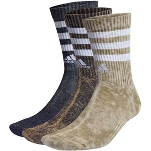 adidas Unisex Kids 3-Stripes Stonewash Crew Socks 3 Pairs, Olive Strata/Legend Ink/White, 7-8 Years adidas Unisex Kids 3-Stripes Stonewash Crew Socks 3 Pairs, Olive Strata/Legend Ink/White, 7-8 Years