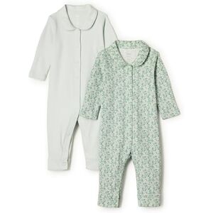Amazon Essentials x Sofia Grainge Unisex Babies' Footless Sleepsuit, Pack of 2, Pale Green/Posey Floral, Premature Amazon Essentials x Sofia Grainge Unisex Babies' Footless Sleepsuit, Pack of 2, Pale Green/Posey Floral, Premature