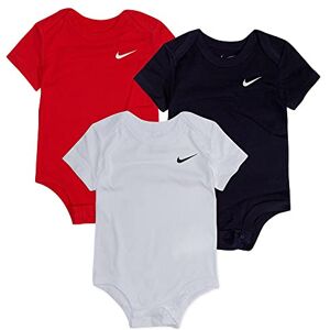 Nike 3 Pieces SWOOSH BODYSUIT, Unisex Children, 3 Bodysuit (Red, White, Dark Blue), 6 Months, White (56f096-695)/W_o, 3-6 Months Nike 3 Pieces SWOOSH BODYSUIT, Unisex Children, 3 Bodysuit (Red, White, Dark Blue), 6 Months, White (56f096-695)/W_o, 3-6 Months