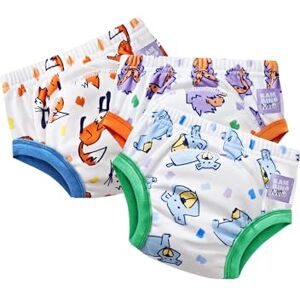 Mitac Potty Training Pants, 3 Pack (3-4 Years Outdoor Animals) Reusable for Baby and Toddler, Boys and Girls Mitac Potty Training Pants, 3 Pack (3-4 Years Outdoor Animals) Reusable for Baby and Toddler, Boys and Girls