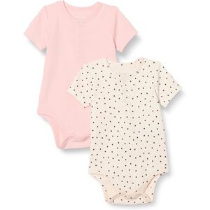Amazon Essentials Unisex Babies' Henley Bodysuit, Pack of 2, Dots/Pale Pink, Premature Amazon Essentials Unisex Babies' Henley Bodysuit, Pack of 2, Dots/Pale Pink, Premature