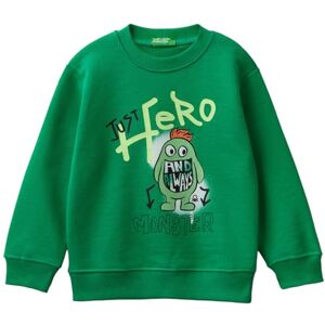 Benetton Green Crew Neck Sweatshirt - Kids Benetton Green Crew Neck Sweatshirt - Kids