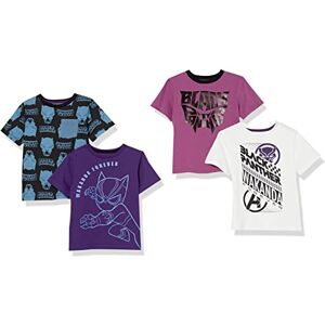 Amazon Essentials Disney Marvel Star Wars Toddler Boys' Short-sleeved T-shirt Tops (Previously Spotted Zebra), Pack of 4, Marvel Black Panther, 3 Years Amazon Essentials Disney Marvel Star Wars Toddler Boys' Short-sleeved T-shirt Tops (Previously Spotted Zebra), Pack of 4, Marvel Black Panther, 3 Years
