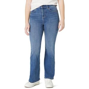 Amazon Essentials Girls' High Stretch High-Rise Flared Jeans, Classic Medium Wash, 9 Years Amazon Essentials Girls' High Stretch High-Rise Flared Jeans, Classic Medium Wash, 9 Years