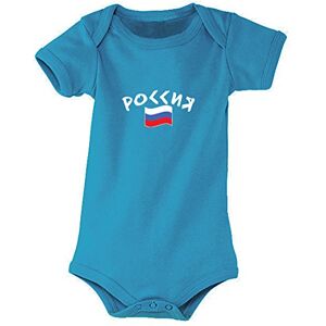 Supportershop Kids Russia Baby Bodysuit aqua blue 3-6 Months Supportershop Kids Russia Baby Bodysuit aqua blue 3-6 Months