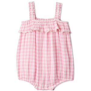 Amazon Essentials x Sofia Grainge Baby Girls' Cotton Gauze Sleeveless Romper Suit, Pink Gingham, Premature Amazon Essentials x Sofia Grainge Baby Girls' Cotton Gauze Sleeveless Romper Suit, Pink Gingham, Premature
