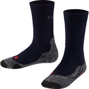 FALKE Unisex Kids TK2 K So Wool Thick Anti-Blister 1 Pair Hiking Socks, Blue Marine 6120, 3-5 FALKE Unisex Kids TK2 K So Wool Thick Anti-Blister 1 Pair Hiking Socks, Blue Marine 6120, 3-5