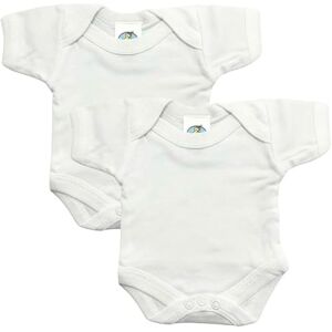 Junior Joy Baby Bodysuits – 2 Pack White for 18-24 Month Babies Long Sleeve, Envelope Neck, Easy Nappy Change Junior Joy Baby Bodysuits – 2 Pack White for 18-24 Month Babies Long Sleeve, Envelope Neck, Easy Nappy Change