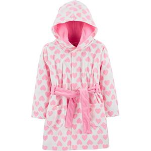 Simple Joys by Carter's Toddler Girls' Hooded Sleeper Dressing Gown, Pink Hearts, 2-3 Years Simple Joys by Carter's Toddler Girls' Hooded Sleeper Dressing Gown, Pink Hearts, 2-3 Years