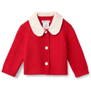Amazon Essentials x Sofia Grainge Unisex Babies' Peter Pan Collar Sweater Jacket, Red, 6-9 Months Amazon Essentials x Sofia Grainge Unisex Babies' Peter Pan Collar Sweater Jacket, Red, 6-9 Months