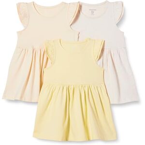 Amazon Essentials Girls' Ruffle Jersey Tunic, Pack of 3, Beige/Oatmeal Heather/Pastel Yellow, 10 Years Amazon Essentials Girls' Ruffle Jersey Tunic, Pack of 3, Beige/Oatmeal Heather/Pastel Yellow, 10 Years