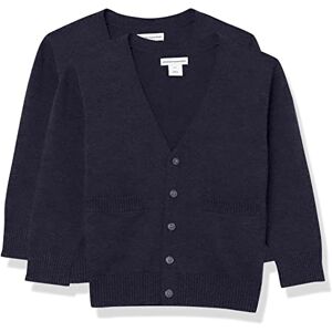Amazon Essentials Unisex Kids' Uniform Cotton Cardigan Sweaters, Pack of 2, Navy, 3 Years Amazon Essentials Unisex Kids' Uniform Cotton Cardigan Sweaters, Pack of 2, Navy, 3 Years