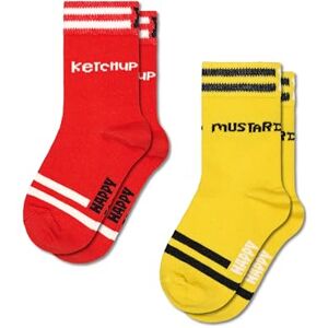 Happy Socks Unisex Kids 2-pack Ketchup, Red, 4-6 Years UK Happy Socks Unisex Kids 2-pack Ketchup, Red, 4-6 Years UK