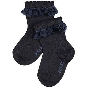 FALKE Unisex Baby Romantic Lace B So Cotton Plain 1 Pair Socks, Blue Dark Navy 6370, 1-6 months FALKE Unisex Baby Romantic Lace B So Cotton Plain 1 Pair Socks, Blue Dark Navy 6370, 1-6 months