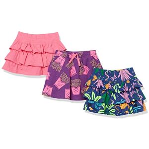 Amazon Essentials Girls' Knitted Ruffle Skort Skirts (Previously Spotted Zebra), Pack of 3, Navy Jungle/Pink/Purple Fries, 9 Years Amazon Essentials Girls' Knitted Ruffle Skort Skirts (Previously Spotted Zebra), Pack of 3, Navy Jungle/Pink/Purple Fries, 9 Years